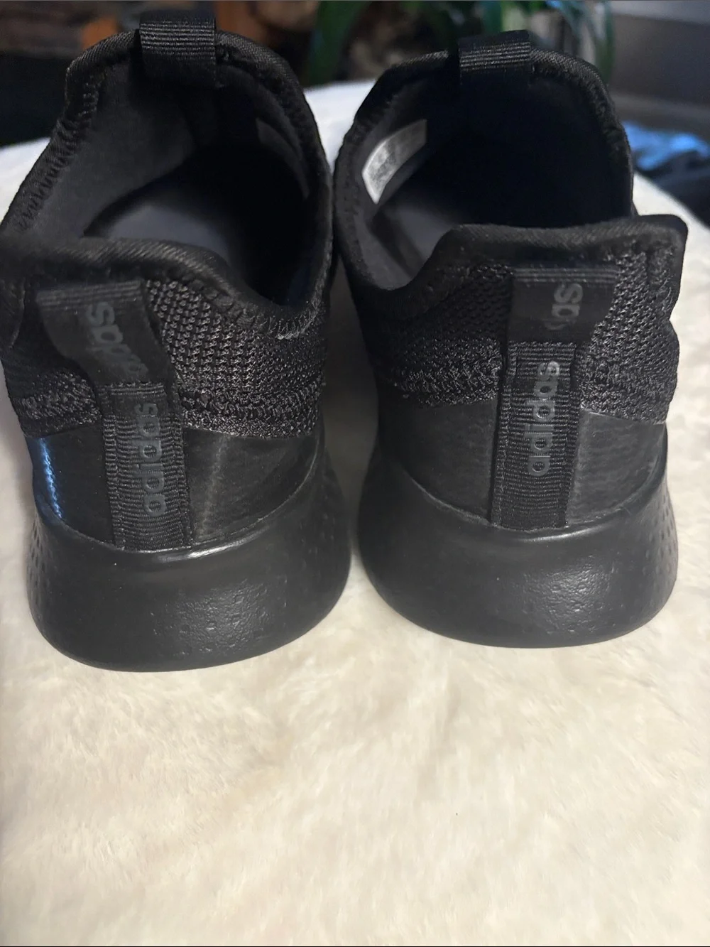 adidas Black Slip-On Crossband Trainers - Picture 2 of 6